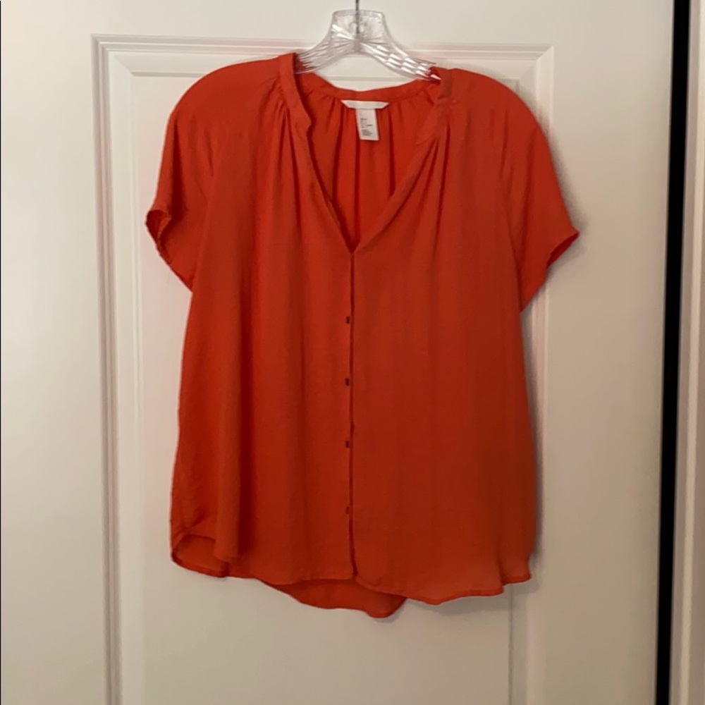 Loose fitting sheer blouse